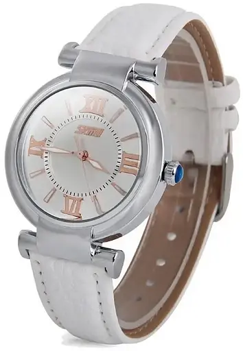 Женские классические часы Skmei 9075 Elegant (Белый) - фото 6