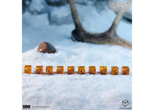 Набор кубиков Game of Thrones. Baratheon 10xD6 Dice Set (10 шт.) (GOT/00190166/2025/4/B) - фото 3