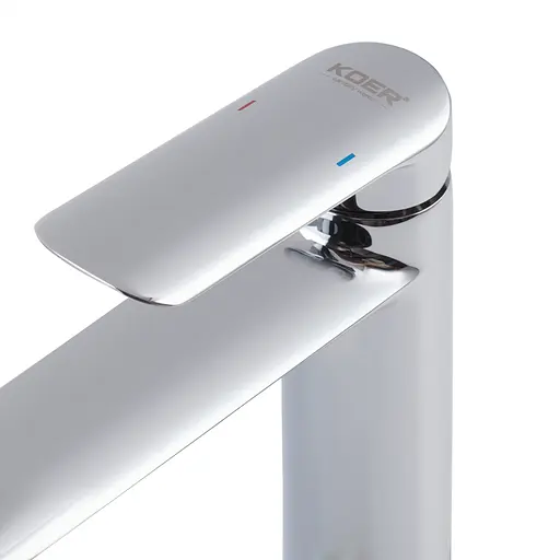 Змішувач для умивальника Koer KB-11028-01 високий KR5293 Хром - фото 2