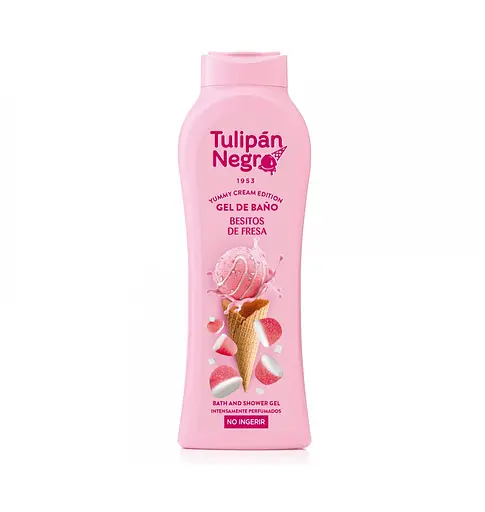 Гель для душу Yummy Cream Полуничний поцілунок Tulipan Negro 650 мл - фото 1
