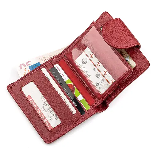 Жіночий шкіряний гаманець (ST415) ST Leather 9.5х11х3 см acs0015524 - фото 4