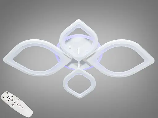Стельова LED-люстра з диммером та підсвічуванням, 105W - фото 1
