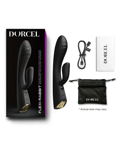 Вибратор-кролик Dorcel Flexi Rabbit 21.2 см чёрный - фото 4