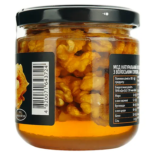 Мед Ascania Луговой с грецким орехом 250 г - фото 3