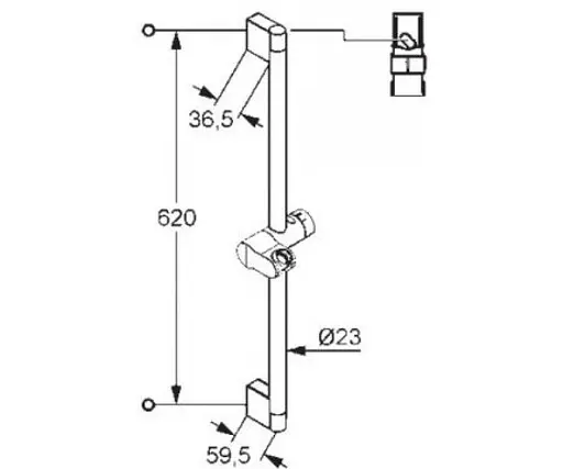 Душевая штанга Kludi A-QA 6572005-00 - фото 2