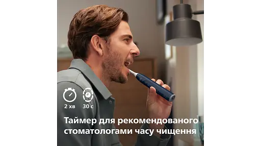 Электрическая зубная щетка Philips Sonicare HX7403/05 серии 6100 бело-синяя - фото 8