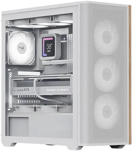 Корпус AeroCool D501A-G-WT-v2 ARGB White (ACCM-DS01043.21) - фото 2