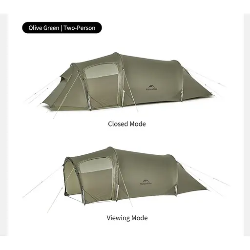 Намет Naturehike Opalus UL CNK2450WS036 тримісний темно-зелений - фото 4