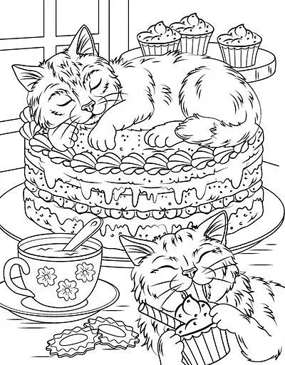 Велика книга розмальовок. Котики та песики - фото 2