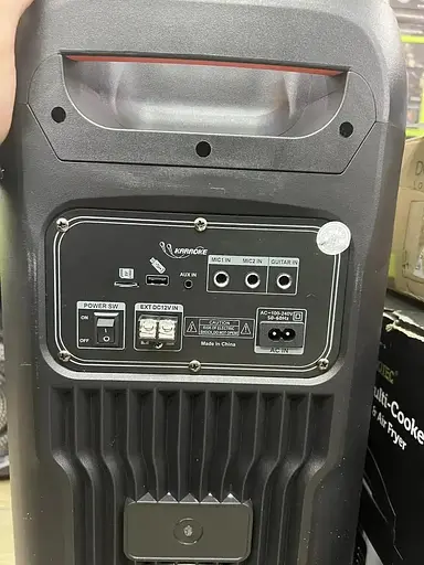 Портативна колонка ZXX-5515 з 2 мікрофонами та пультом Акустична система 80Вт 2x8" RGB підсвічування Чорний - фото 5