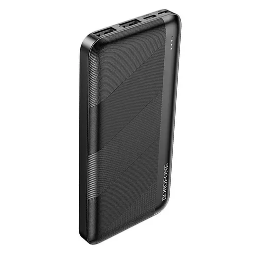 Зовнішній акумулятор компактний BOROFONE BJ27 Pindar 10000mAh чорний - фото 2