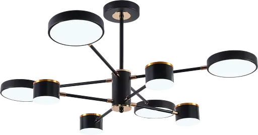 Люстра світлодіодна акрилова Sirius B X13288/8 BK+FGD - фото 2