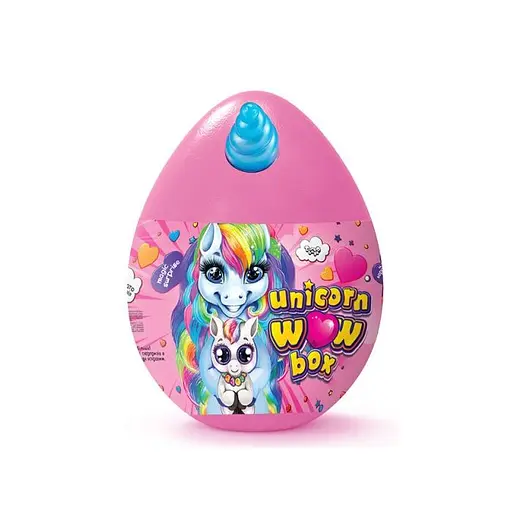 Детский игровой набор для творчества Danko Toys Яйцо Единорога, Unicorn WOW Box (укр.)
