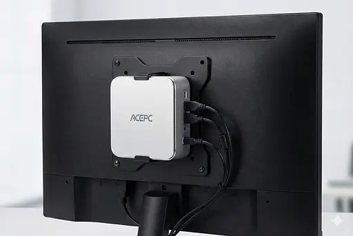 Міні-ПК Acepc PowerBox E3C / Intel i5 12450H / RAM 16GB / SSD512 GB / LAN / Wi-Fi / Bluetooth / Windows 11 Pro / Сірий - фото 8