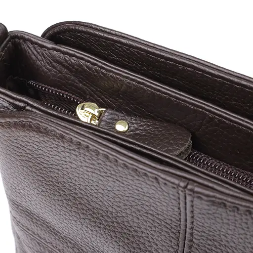 Женская сумка Vintage из натуральной кожи с удобной внутренней организацией 22.5х16.5х11.5 см sum0027555 - фото 6