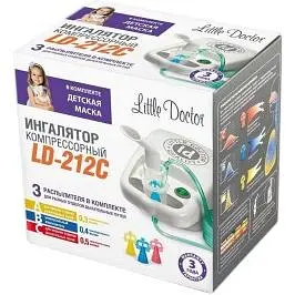 Ингалятор (небулайзер) Little Doctor LD-212C для детей компрессорный белый - фото 4
