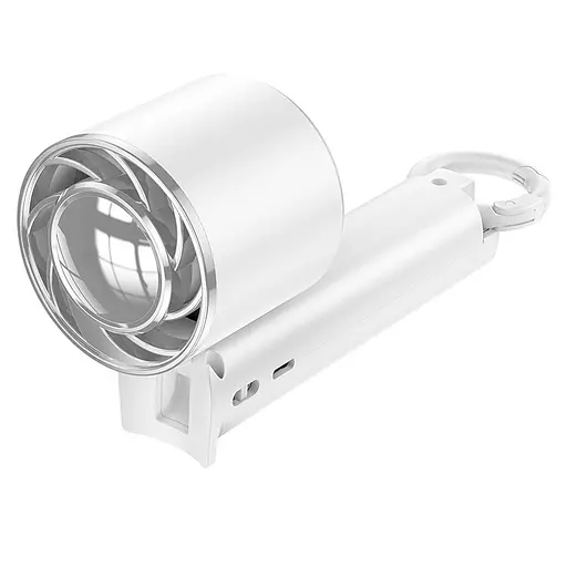 Вентилятор - портативний кулер Hoco HX61 1200 mAh Exquisite handheld folding fan білий - фото 4