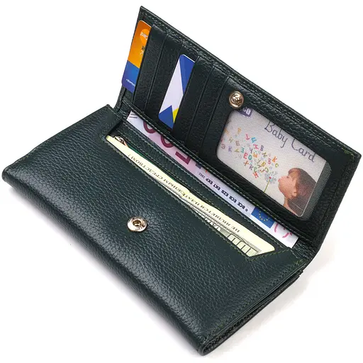 Жіночий шкіряний гаманець Canpellini 10х19х1.5 см acs0025568 - фото 3