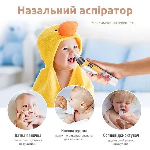 Назальний аспіратор соплевідсмоктувач Medica+ Nose Cleaner 6.0 yellow - фото 7