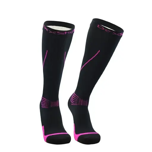 Носки DexShell Compression Mudder водонепроницаемые S розовые - фото 1