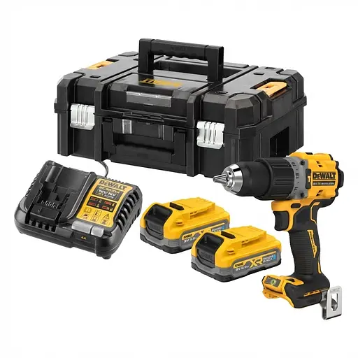 Дриль-шурупокрут DeWalt безщітковий ударний XR Li-Ion PowerStack 18 В (DCD805S2T)