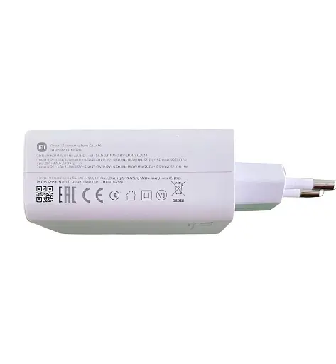 Зарядний пристрій Xiaomi 120W MDY-12-EH адаптер живлення без кабелю, швидка зарядка QC/PD білий - фото 4