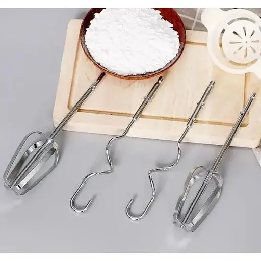 Стаціонарний міксер Bitek з металевою чашею з насадками для тіста 7 швидкостей BT-6637B 250 Вт Синій - фото 2