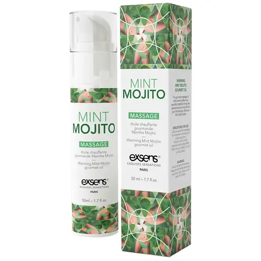 Масажне масло Exsens Mojito розігріваюче, без цукру, без парабенів, їстівне 50 мл