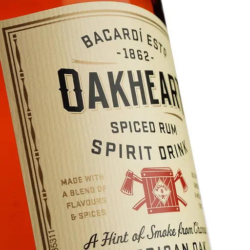 Спиртний напій на основі рому Bacardi Oakheart Original 35% (2 шт. х 1 л) - фото 8