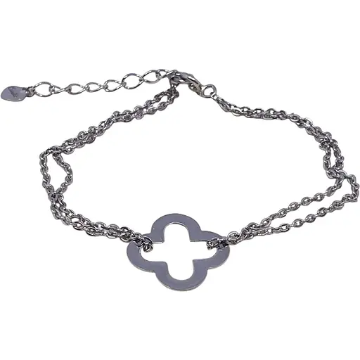 Срібний браслет Qvaliz Клевер. 90501384