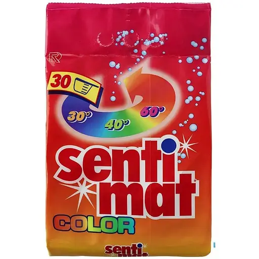 Порошок для прання Sentimat Color 30 прань 2.55 кг - фото 1