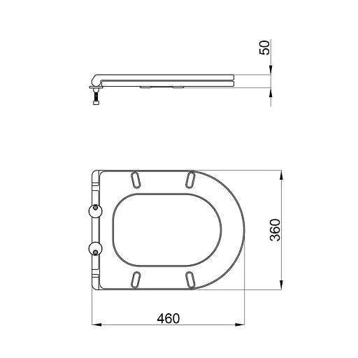 Сиденье для унитаза Qtap (Robin, Scorpio) с микролифтом Slim QT99HY2049W, Белый - фото 2