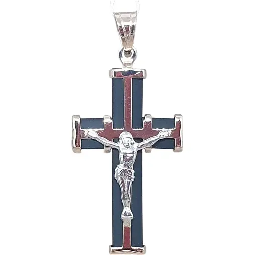 Золотий хрестик Tango з каучуком. Розп'яття Христа. 940011