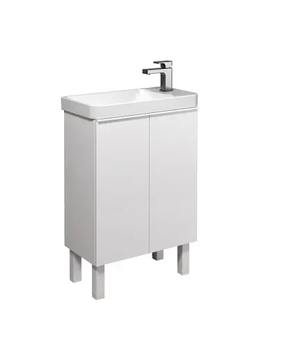 Тумба Мойдодир Perl 55-U с умывальником Dana 55 Белый универсальная Белый - фото 4