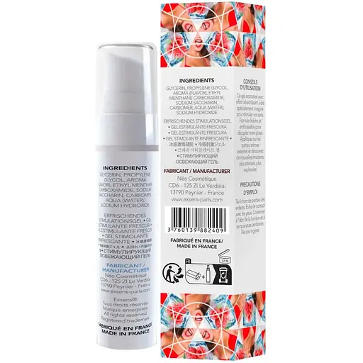 Стимулювальний гель Exsens Kissable Raspberry Mint 15 мл - фото 2