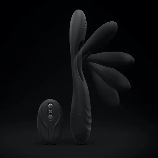 Вібратор для пар Dorcel Multi Joy 20 см чорний - фото 7