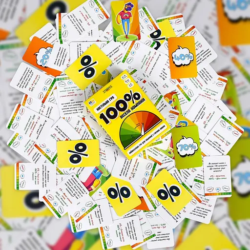 Настільна гра "Весела компанія 100%" Strateg 30949, 110 карток - фото 6