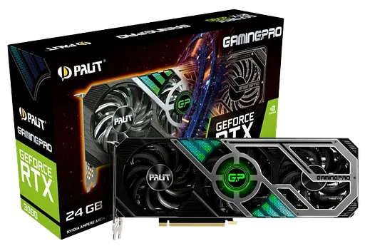 Видеокарта GeForce RTX 3090 24GB Palit GamingPro (NED3090019SB-132BA) Б/У - фото 1