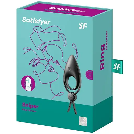 Эрекционное кольцо Satisfyer Sniper 14.5 см черный - фото 7