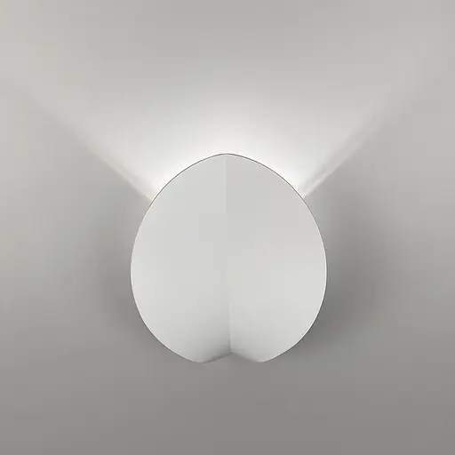 Белое бра в виде листика 18х15 см Line F Арт. WB11/1 WT - фото 6