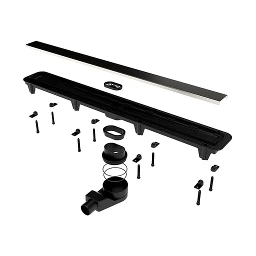 Душовий канал Waterway Stream 90 з решіткою під плитку WSB900001G1 сірий - фото 3