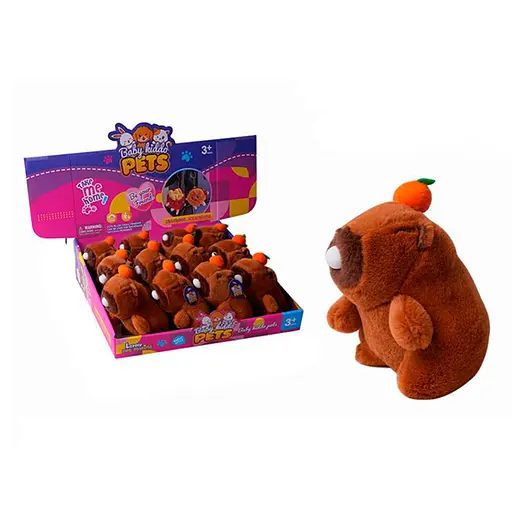 М’яка іграшка Капібара, 13 см, жуйка, брелок, 17 см - фото 2