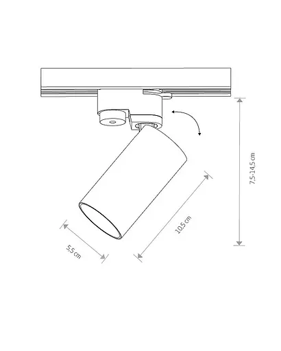 Світильник Nowodvorski 7585 Profile Mono GU10 1x10W IP20 білий - фото 3