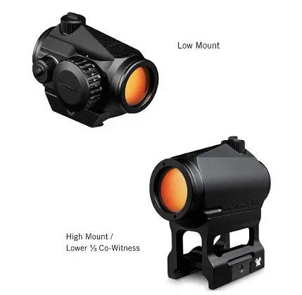 Прицел коллиматорный Vortex Crossfire Red Dot Weaver с точкой 2 МОА (CF-RD2) - фото 4