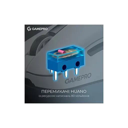 Мышка GamePro Asgard Thor Wireless/Bluetooth/USB White (GM023W) - фото 11