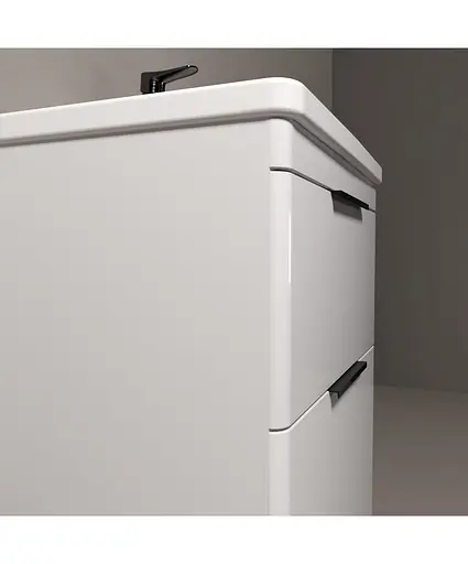 Тумба Мойдодир Freya 60 з умивальником Ipek 60 Білий - фото 4