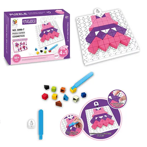 Мозаика 5990-7 поле 11-12см, 98дет, в кор-ке, 20-14,5-4см (6903188607013) - фото 1