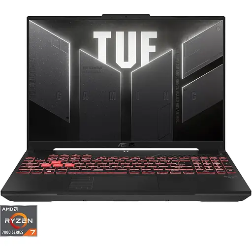 Ноутбук Игровой ASUS TUF A16 FA607NUG с процессором AMD Ryzen™ 7 7445HS pana la 4.7GHz, 16”, Full HD+, WUXGA, 144Hz, IPS, 16GB DDR5 RAM, 1TB SSD, NVIDIA® GeFor