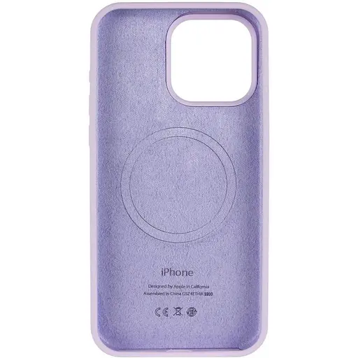 Чохол Epik Silicone Case Full Protective AA V2 with MagSafe для Apple iPhone 15 Pro 6.1 Бузковий/Lilac - фото 3