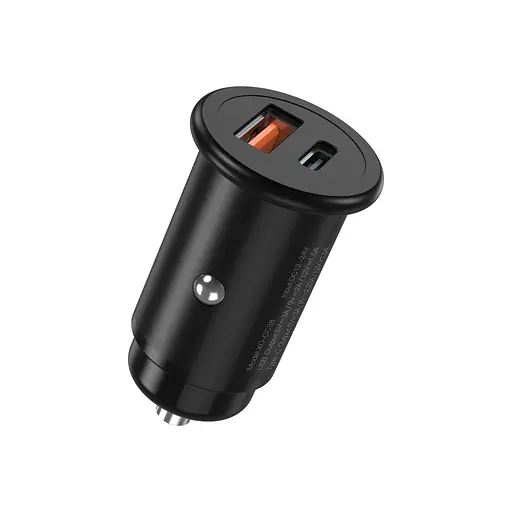 Автомобильное зарядное устройство для XO CC38 PD QC3.0 20W Car charger Черный - фото 1